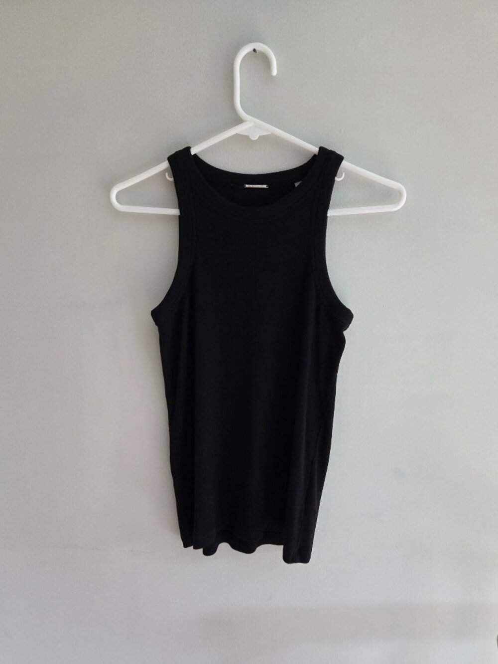 Elie Taheri Black Ribbed Tank Top Size S